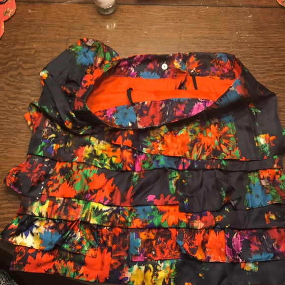 NWT Leifsdottir Multi-colored patterned skirt - Picture 2 of 4